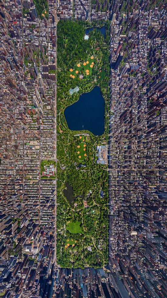 Foto di Central Park dall'alto