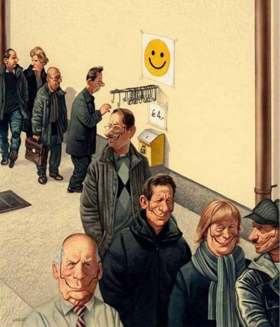 Foto Divertente: Attrezzo per essere sempre sorridenti