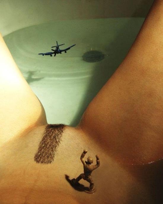 Foto Divertente: Pista d'atterraggio per aereo osè