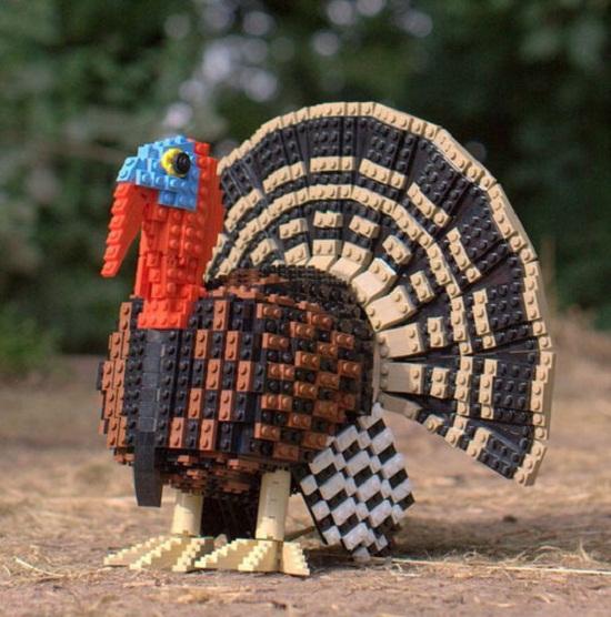 Foto Divertente: Tacchino fatto con mattoncini Lego
