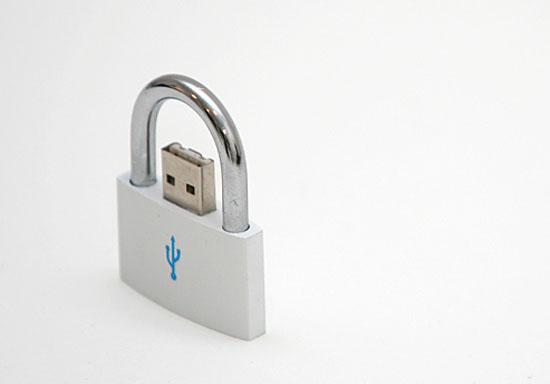 Penna usb a forma di lucchetto