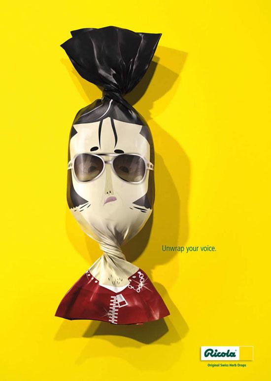 Foto Divertente: Caramella Ricola con sull'incarto Elvis Presley
