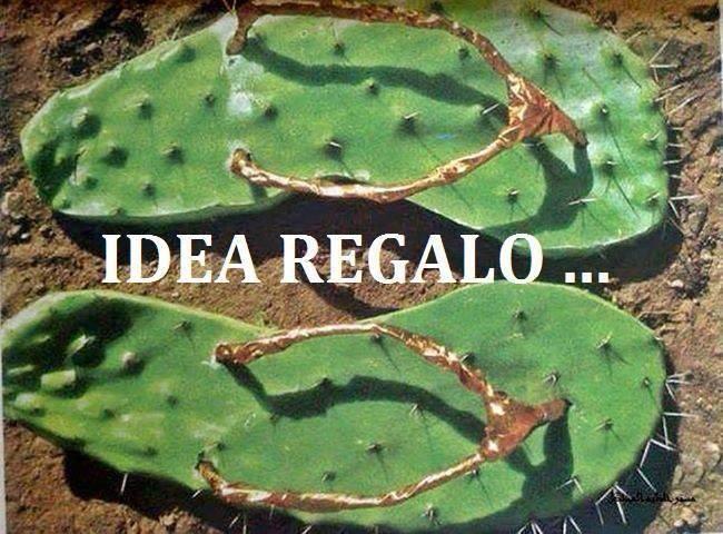 Ciabatte fatte con foglie spinose di fico d'India