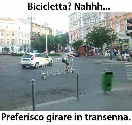 Foto Divertente: Bicicletta transenna
