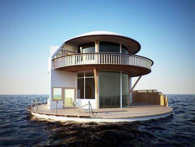 Foto Divertente: Abitazione in mezzo al mare