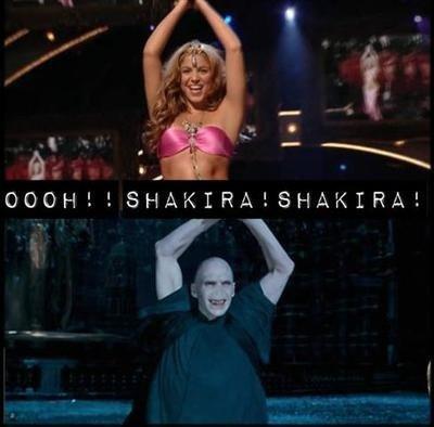 Foto Divertente: Shakira e Voldemort che fanno lo stesso balletto