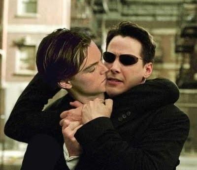 Di Caprio che bacia Matrix