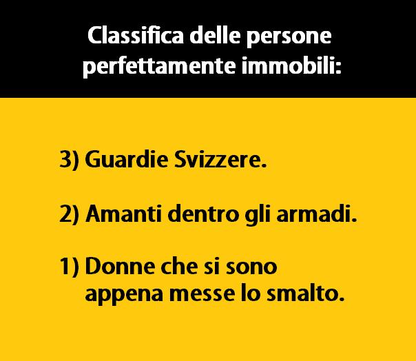 Foto Divertente: Classifica delle persone immobili...le donne con lo smalto!