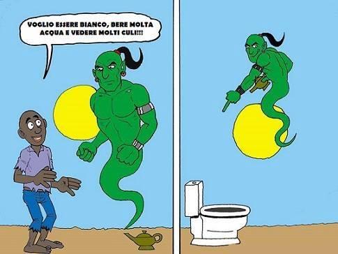 Foto Divertente: Il genio che esaudisce un desiderio e lo trasforma in un wc!