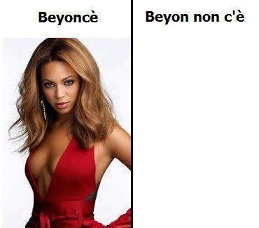 Beyonce appare e scompare