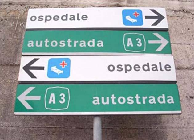 Segnali stradali contrastanti