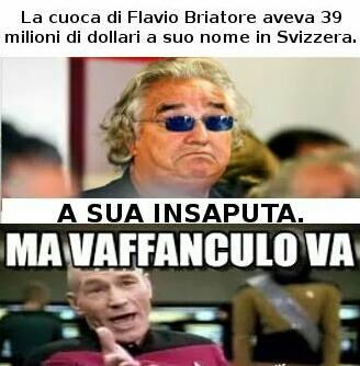Foto Divertente: Briatore e la paga della sua cuoca