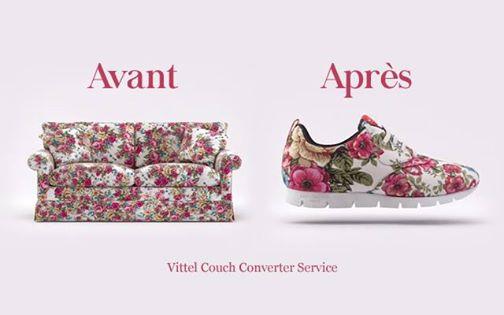 Foto Divertente: Scarpe fatte con tessuto del divano