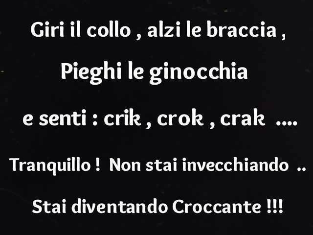 Foto Divertente: Se invecchi e senti i rumori è perchè diventi croccante