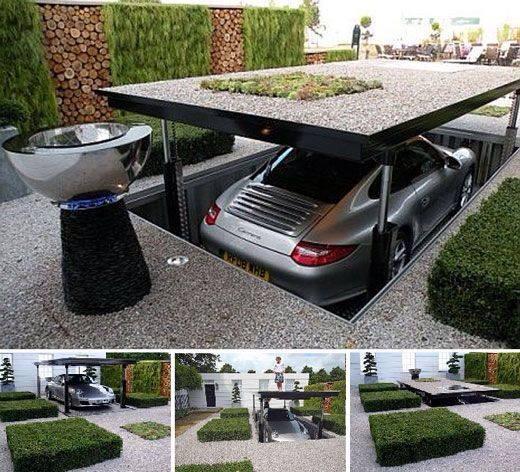 Foto Divertente: Garage sottoterra a scomparsa