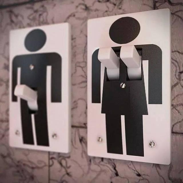 Interruttori luce uomo e donna