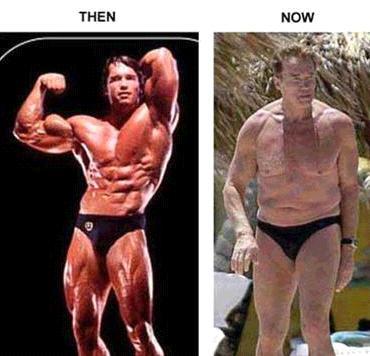 Foto Divertente: Schwarzenegger ieri e oggi