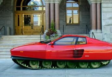 Ferrari con cingoli