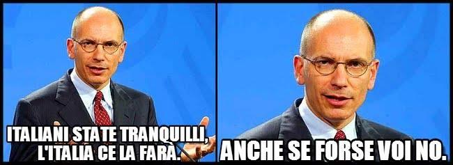 Letta che parla dell'italia
