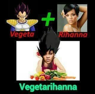 Foto Divertente: Vegeta e Rihanna insieme