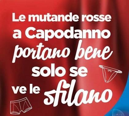 Foto Divertente: Le mutande rosse portano bene