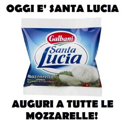 Pubblicità della mozzarella Santa Lucia