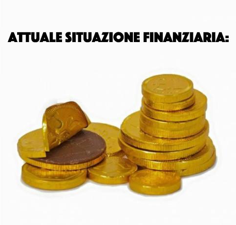 Foto Divertente: Soldini dorati di cioccolata 
