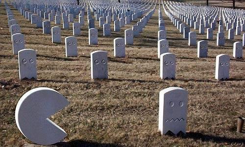 Foto Divertente: Cimitero di Pac man