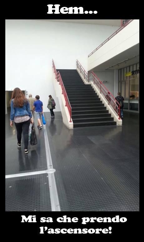 Foto Divertente: Scala che finisce su parete