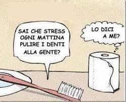 Foto Divertente: Il duro lavoro dello spazzolino e della carta igienica