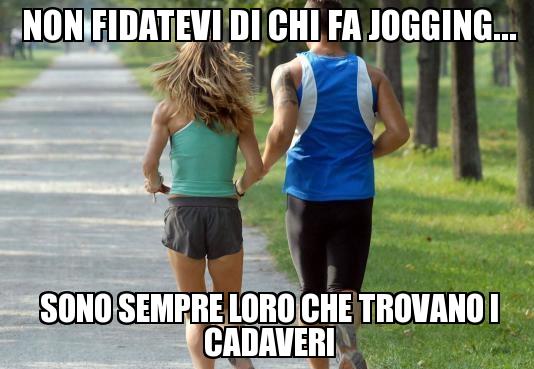 Foto Divertente: Due ragiazzi che fanno jogging