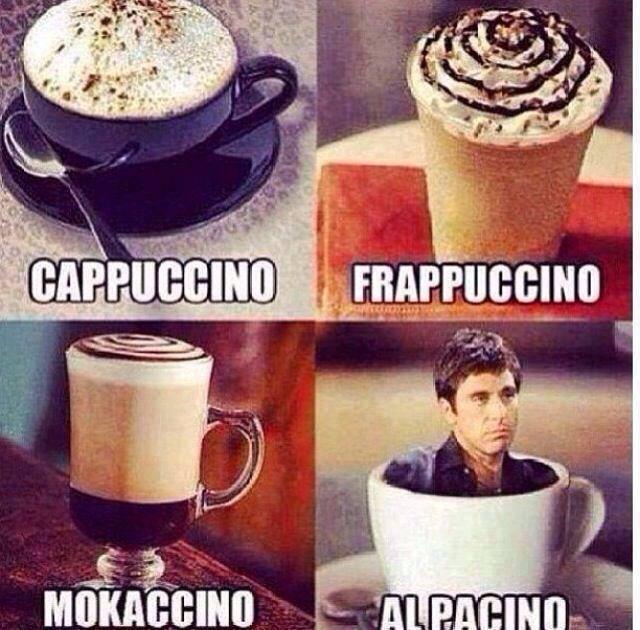 Diversi tipi di cappuccini...con Al Pacino