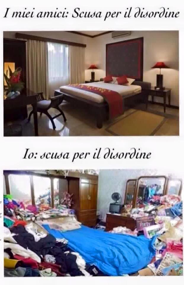 Foto Divertente: Confronto tra una casa in ordine ed una in disordine