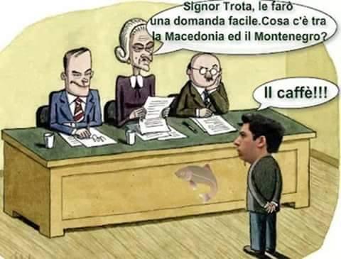 Il Trota che risponde ad una domanda molto semplice