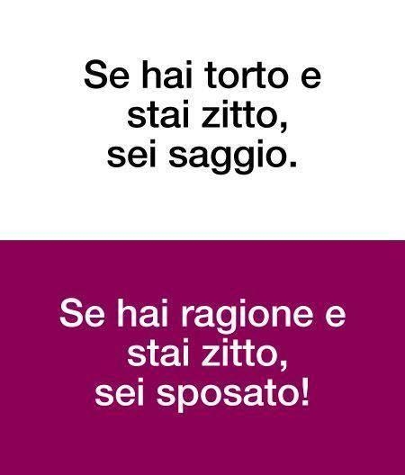 Foto Divertente: Se sei saggio e se sei sposato hai sempre torto