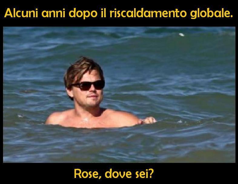 Foto Divertente: Leonardo Di Caprio al mare