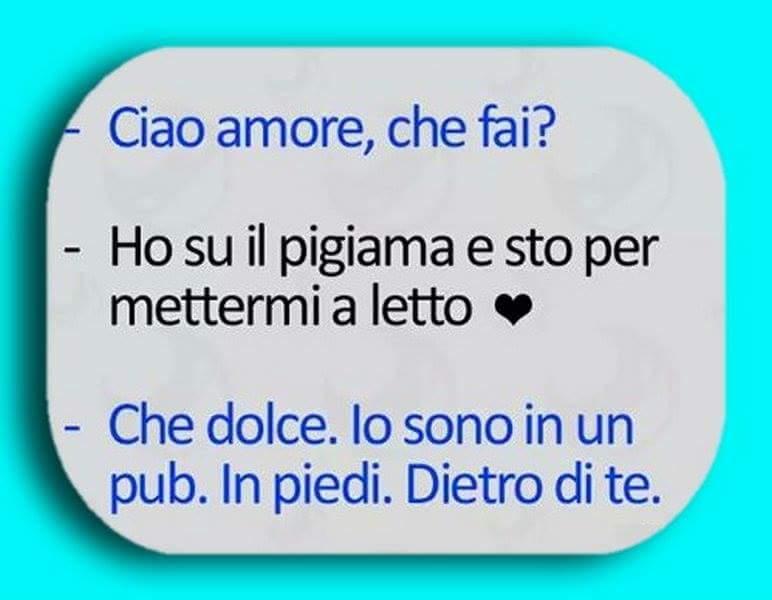 Messaggio al cellulare con una bugia: era al pub e non a letto