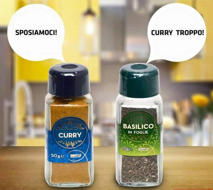 Foto Divertente: Il Curry che chiede al basilico di sposarlo