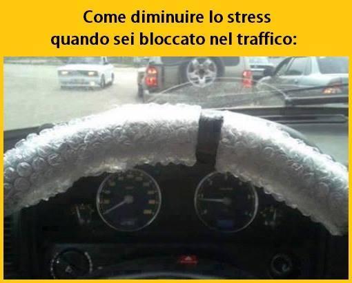 Volante con pellicola a pallini per antistress