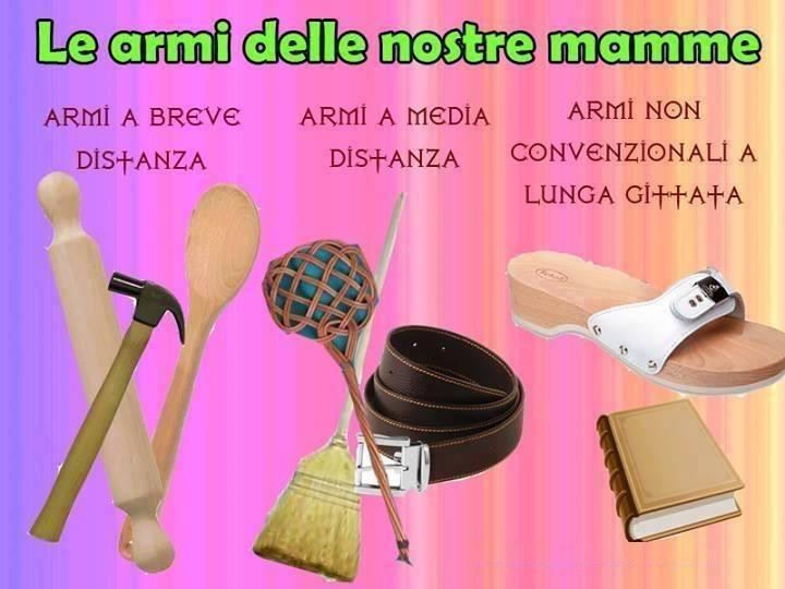 Oggetti usati dalle mamme per brontolare