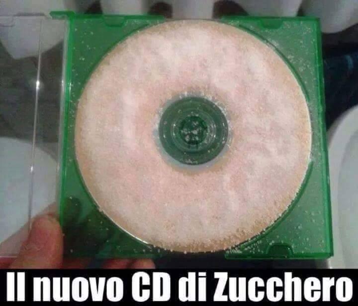 CD di Fornaciari fatto di zucchero