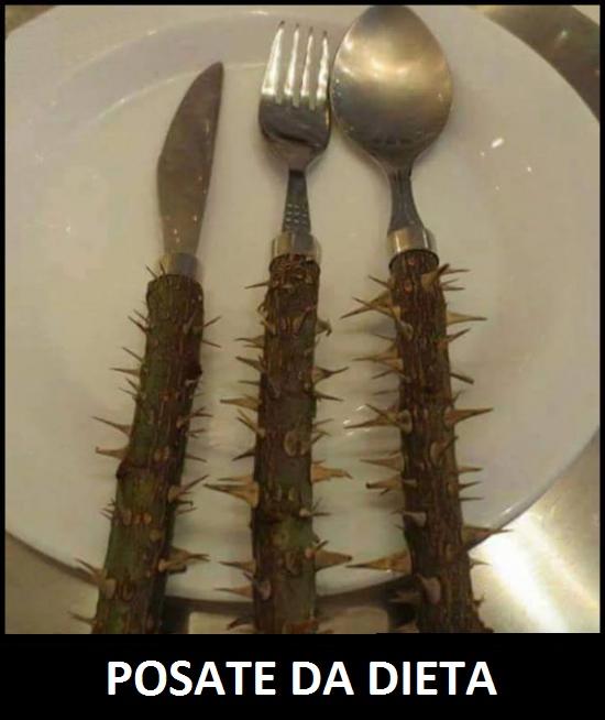 Foto Divertente: Posate da tavola con spine sul manico
