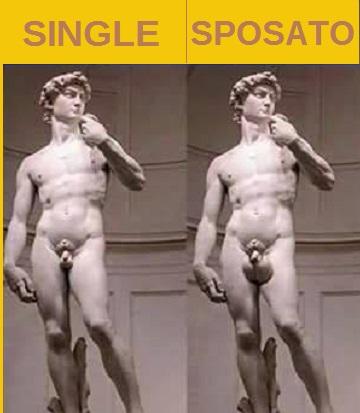 Foto Divertente: Statua nuda con testicoli ingrossati dopo il matrimonio