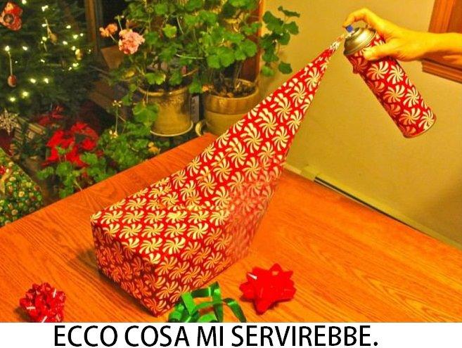 Foto Divertente: Spray per fare pacchetti regali