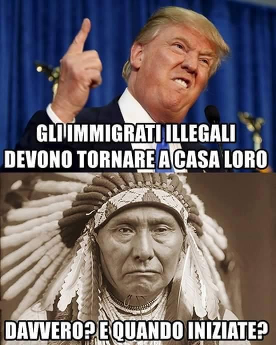 Donald Trump e un indiano