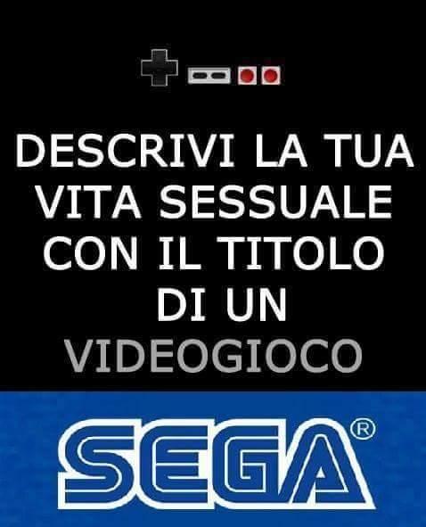 Scritta spiritosa sul videogioco "Sega"