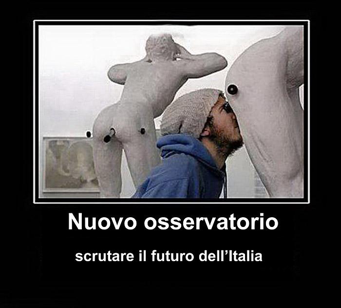Foto Divertente: Telescopio dentro a statue nude