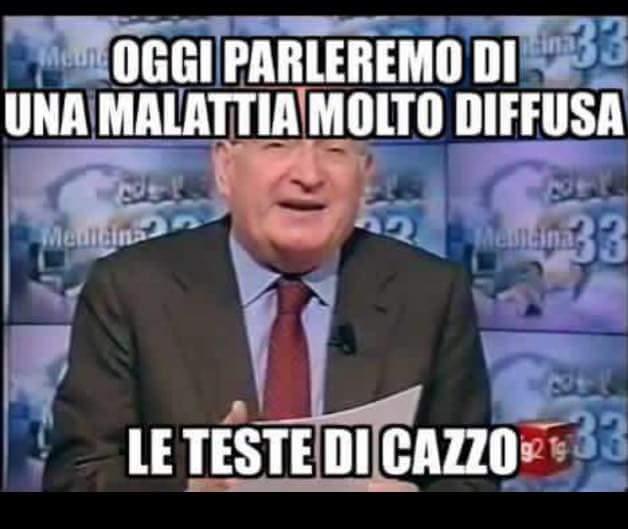 A medicina 33 parlano delle teste...