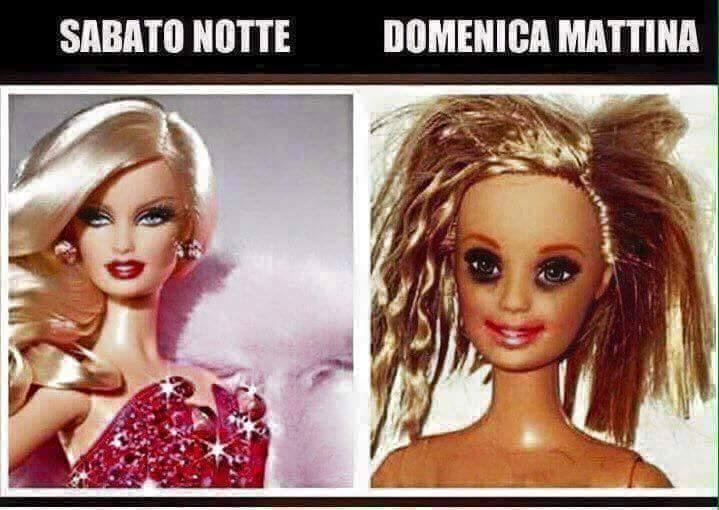 Barbie il sabato sera e la domenica mattina