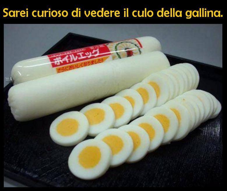Uova a forma di salame